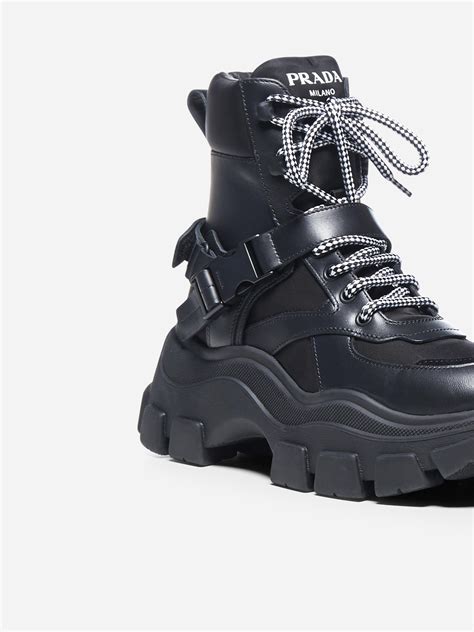 prada chunky sole boots|Prada ankle boots on sale.